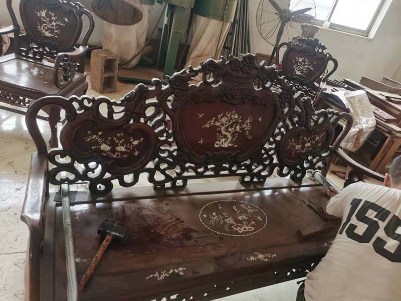 老城旧红木家具保养